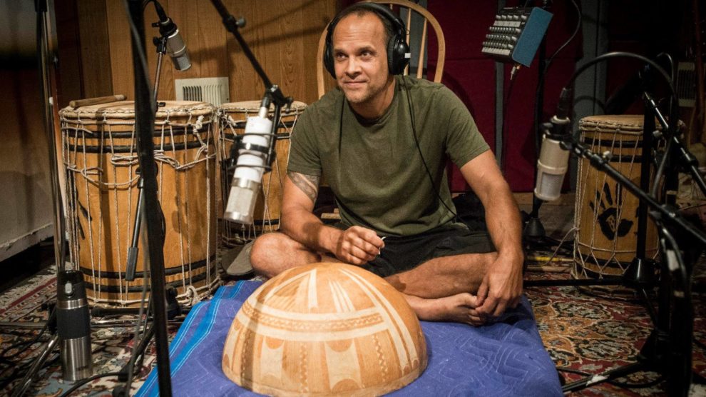 Gabe harris in his Recording Studio